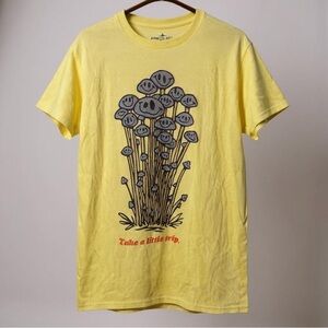 Yellow AlphaCollective 'Take a Little Trip' Mushroom Tee